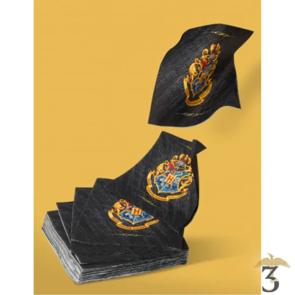 20 serviettes hogwarts 33×33 - Les Trois Reliques, magasin Harry Potter - Photo N°2