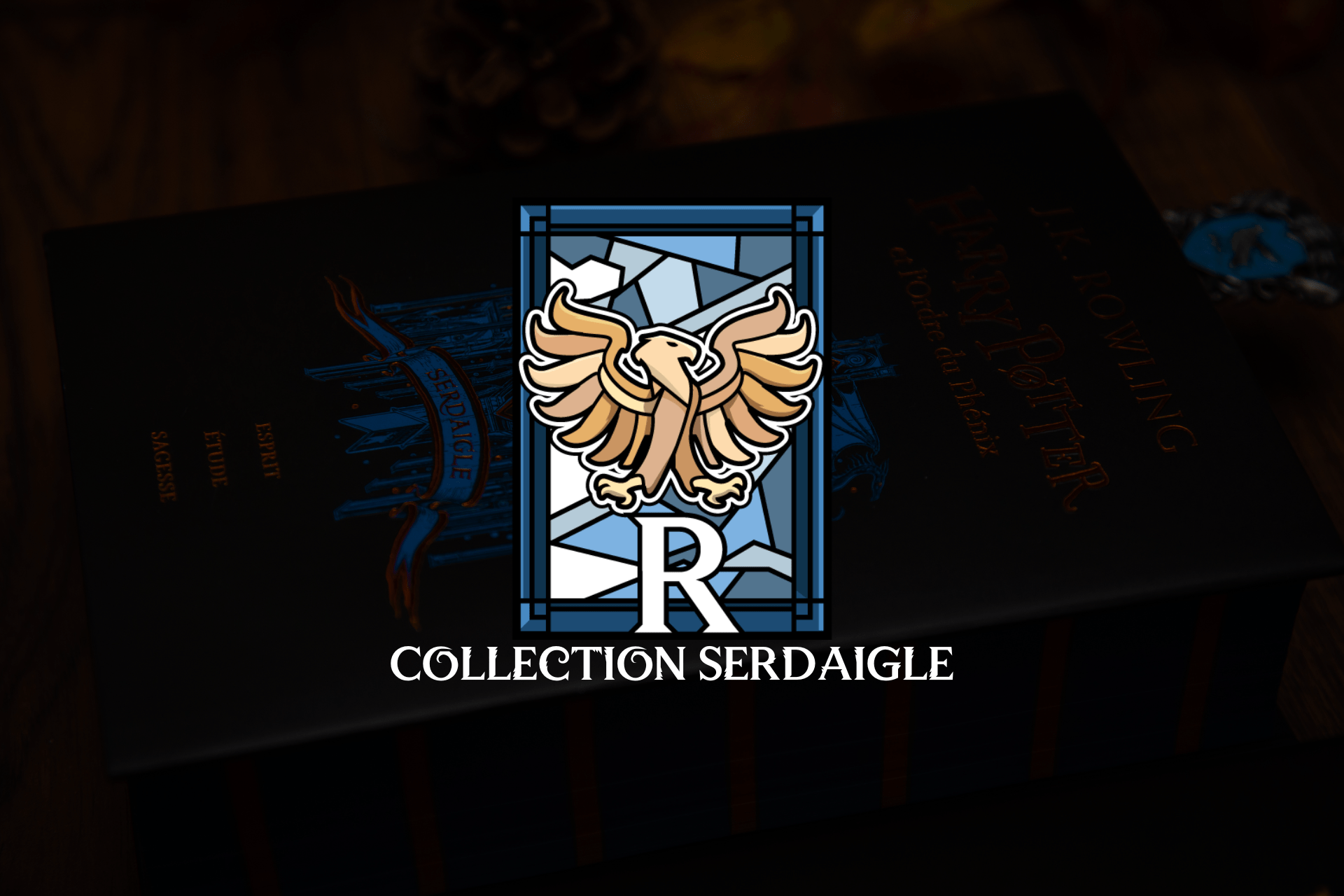 Collection serdaigle chez les 3 reliques boutique Harry potter lyon