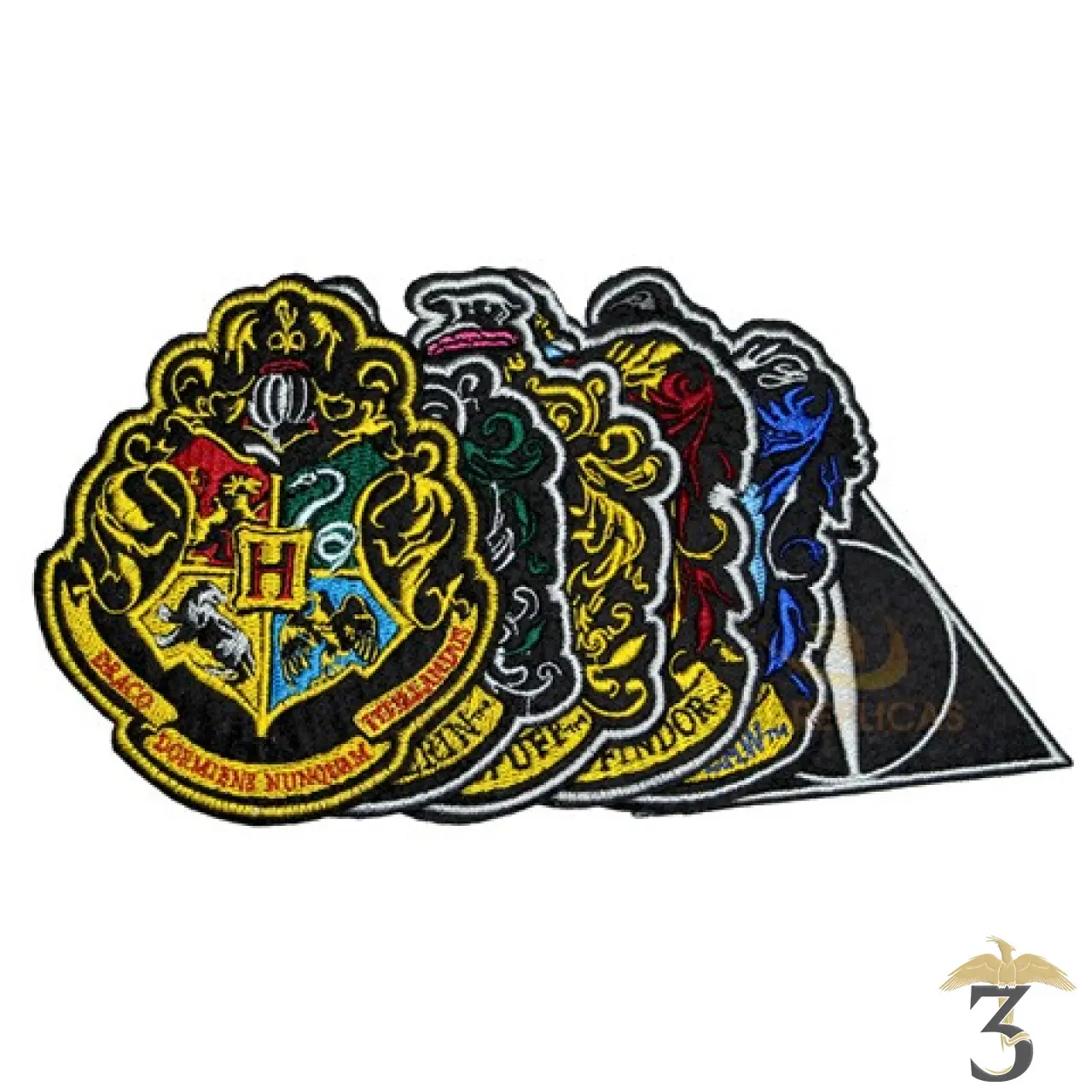 6 Écussons Deluxe Blasons - 3 Reliques Harry Potter