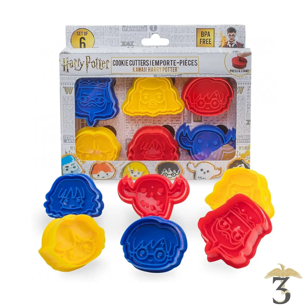 6 emporte-pièces pour cookies - Les Trois Reliques, magasin Harry Potter - Photo N°2