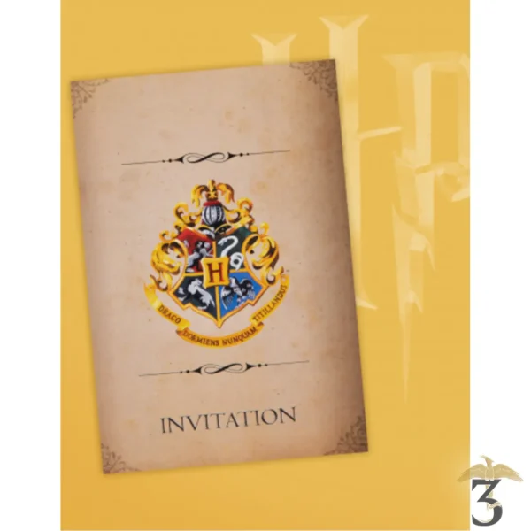 8 cartes d invitation avec enveloppes harry potter 10x16cm - Les Trois Reliques, magasin Harry Potter - Photo N°2