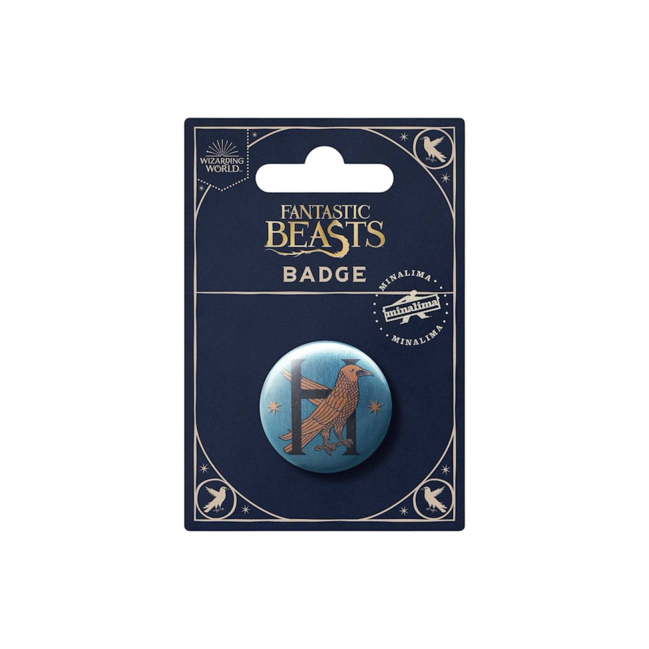Badge poudlard corbeau de la maison serdaigle - minalima
