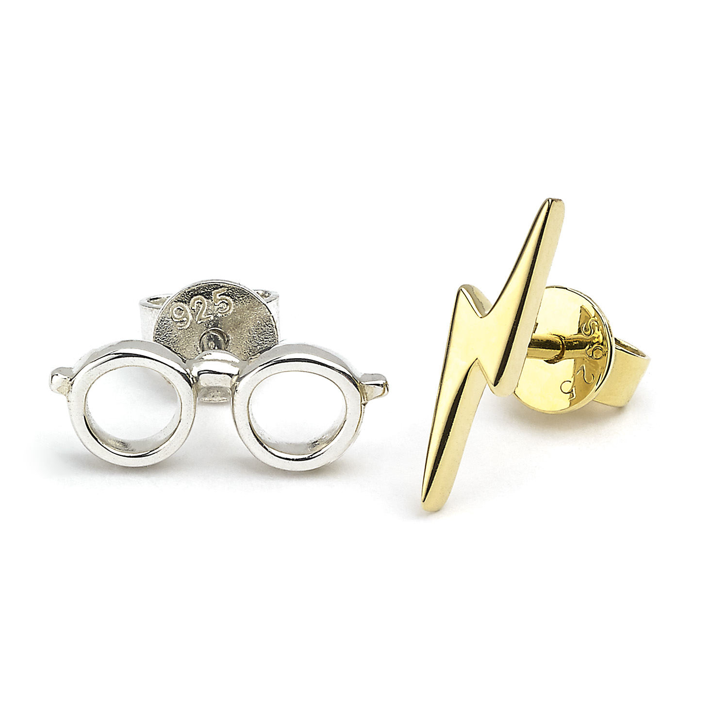 Boucles d'oreilles éclair et lunette argent 925ᵉ – Image 2