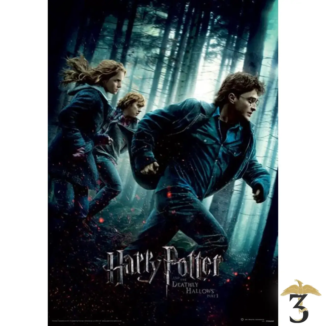 Affiche harry potter deathly hallows part 1 30×40 - Les Trois Reliques, magasin Harry Potter - Photo N°1