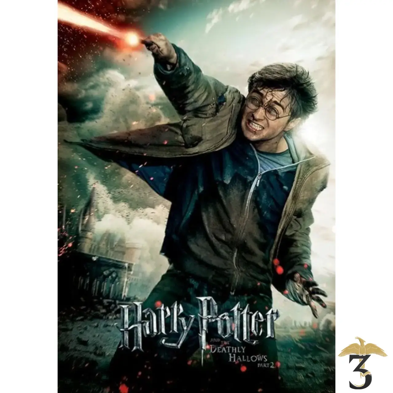 Affiche harry potter deathly hallows part 2 wand 30×40 - Les Trois Reliques, magasin Harry Potter - Photo N°1
