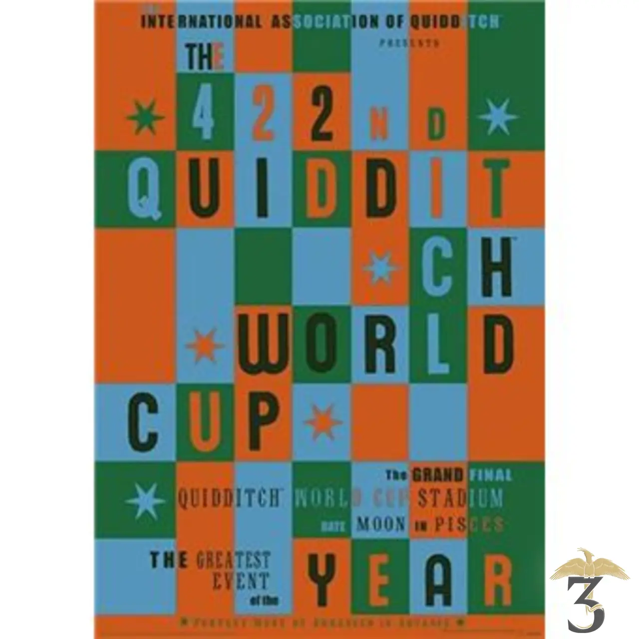 Affiche harry potter quidditch world cup 30×40 - Les Trois Reliques, magasin Harry Potter - Photo N°1