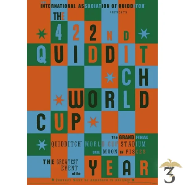 Affiche harry potter quidditch world cup 30×40 - Les Trois Reliques, magasin Harry Potter - Photo N°1