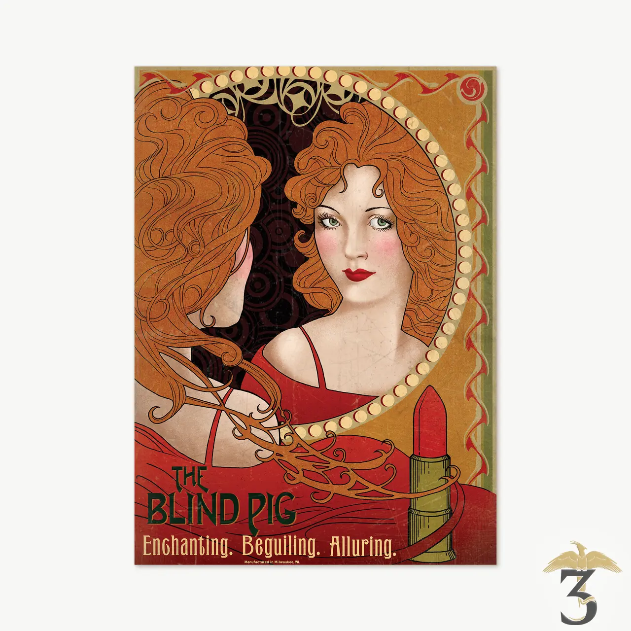 Affiche minalima the blind pig 50*70 - Les Trois Reliques, magasin Harry Potter - Photo N°1