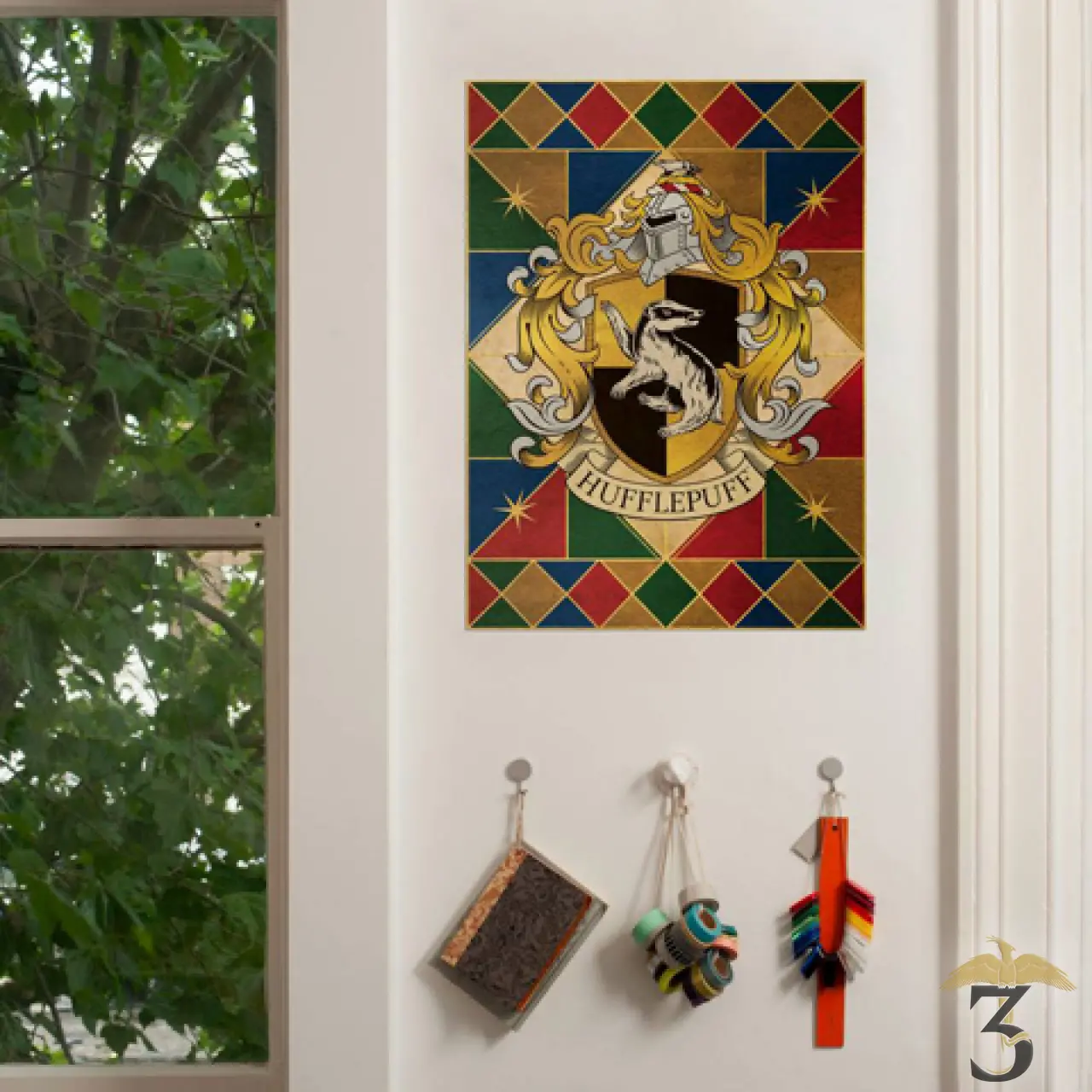 AFFICHE POUFSOUFFLE CREST MINALIMA - Les Trois Reliques, magasin Harry Potter - Photo N°2