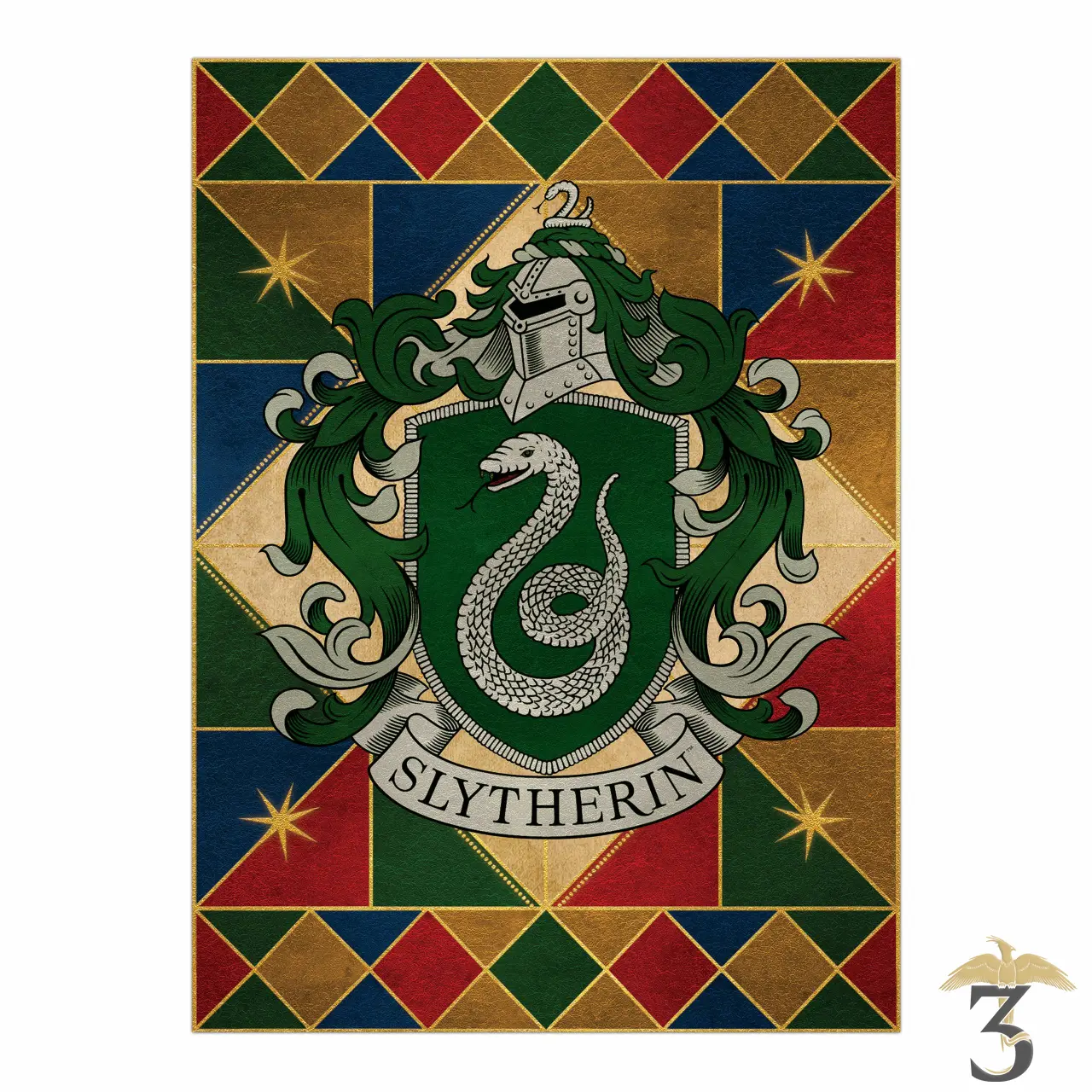 AFFICHE SERPENTARD CREST MINALIMA - Les Trois Reliques, magasin Harry Potter - Photo N°1