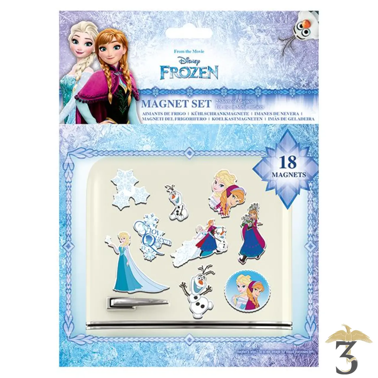 Aimant la reine des neiges - Les Trois Reliques, magasin Harry Potter - Photo N°1