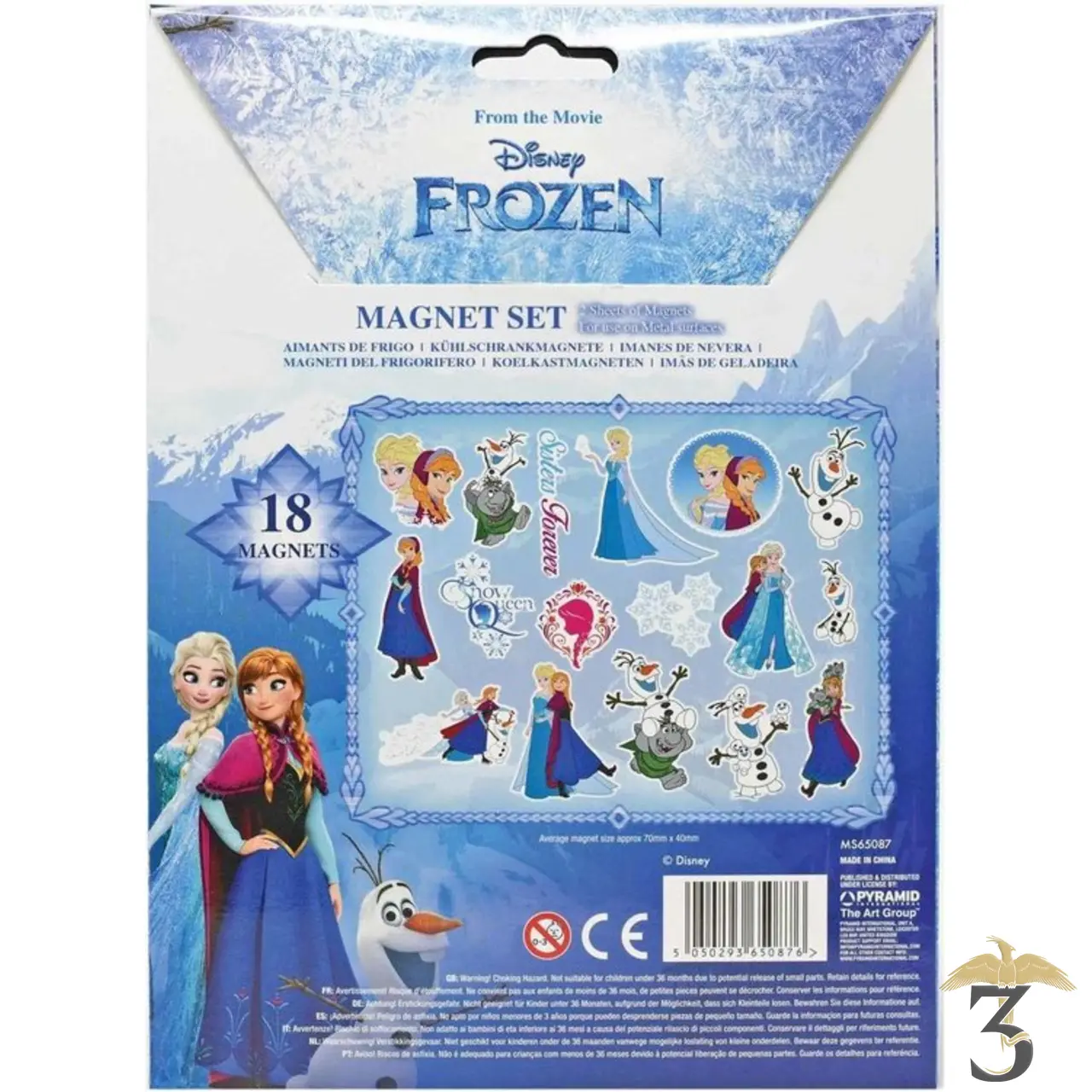 Aimant la reine des neiges - Les Trois Reliques, magasin Harry Potter - Photo N°2