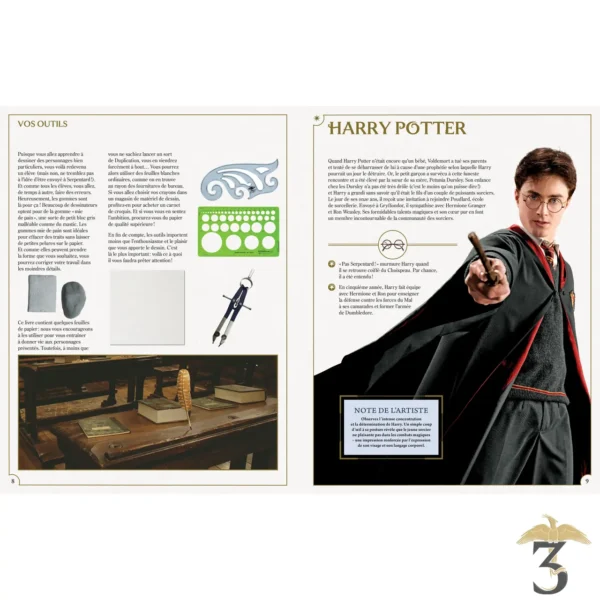 Apprendre à dessiner Harry Potter - Les Trois Reliques, magasin Harry Potter - Photo N°3