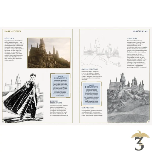 Apprendre à dessiner Harry Potter - Les Trois Reliques, magasin Harry Potter - Photo N°4