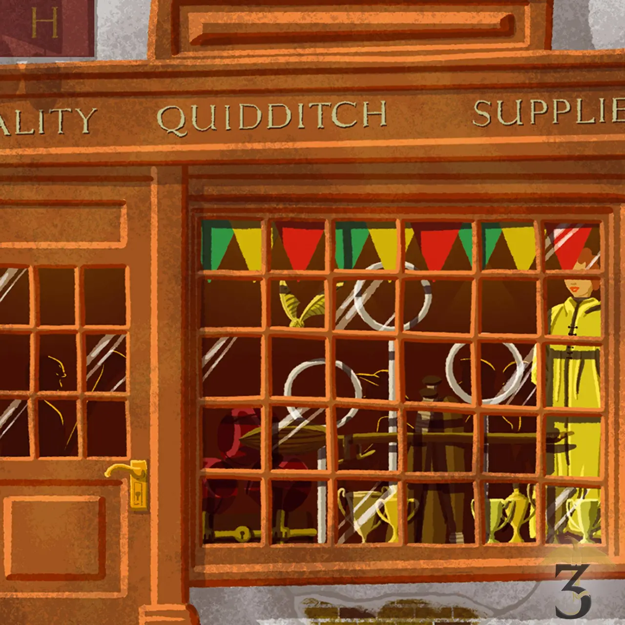 Art print minalima – boutique accessoires de quidditch - Les Trois Reliques, magasin Harry Potter - Photo N°3