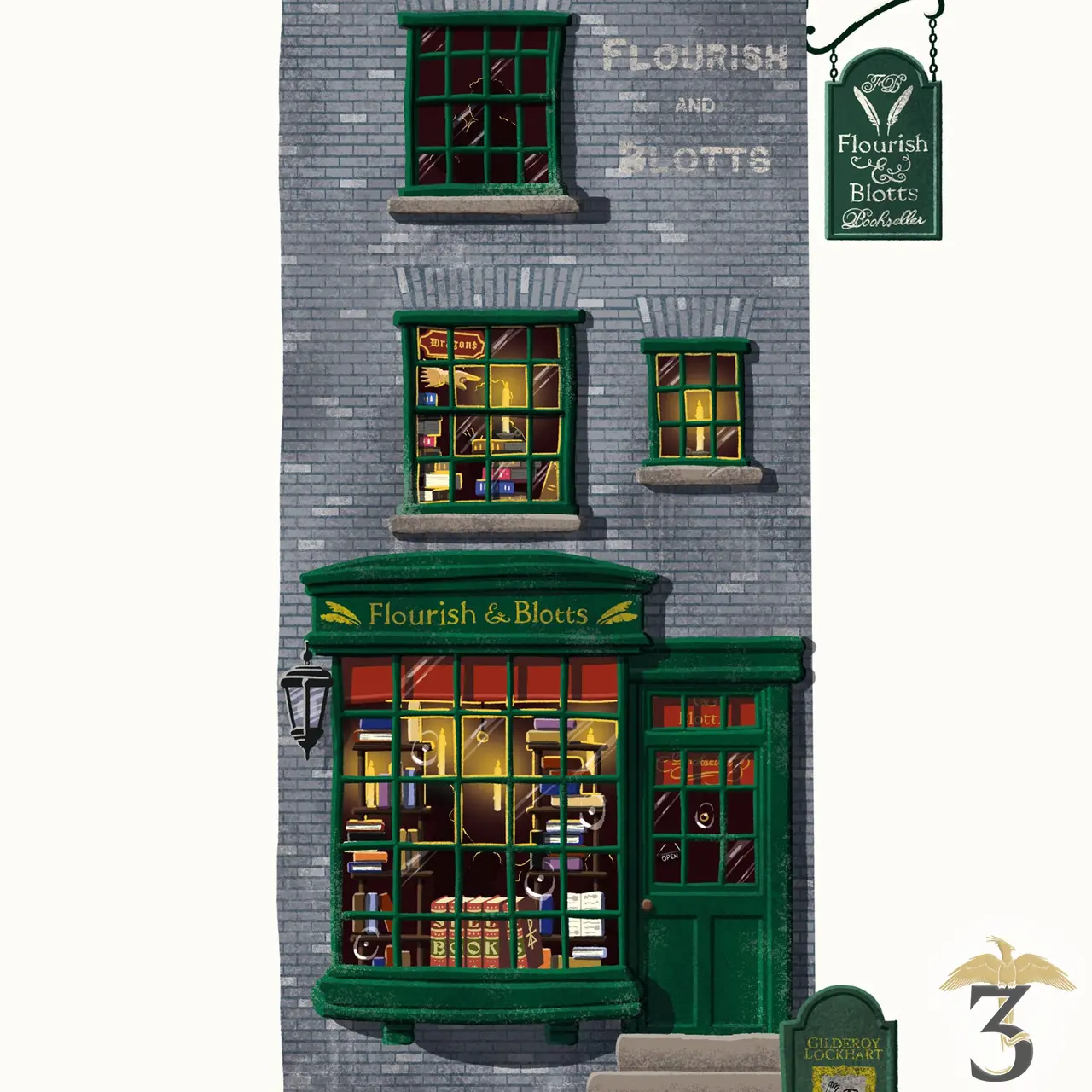 Art print minalima – boutique fleury et bott - Les Trois Reliques, magasin Harry Potter - Photo N°2