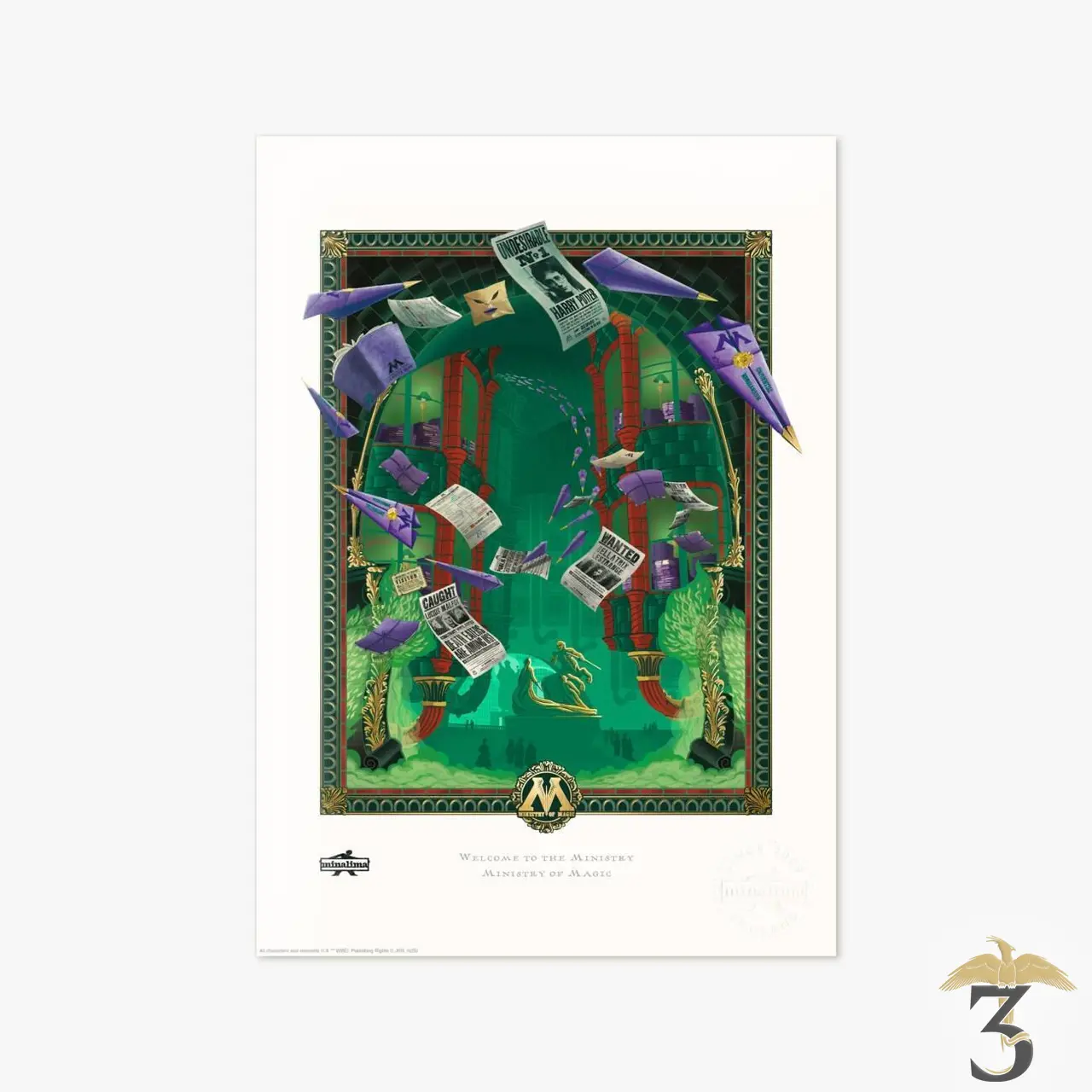 Art print minalima – ministère de la magie minalima - Les Trois Reliques, magasin Harry Potter - Photo N°1