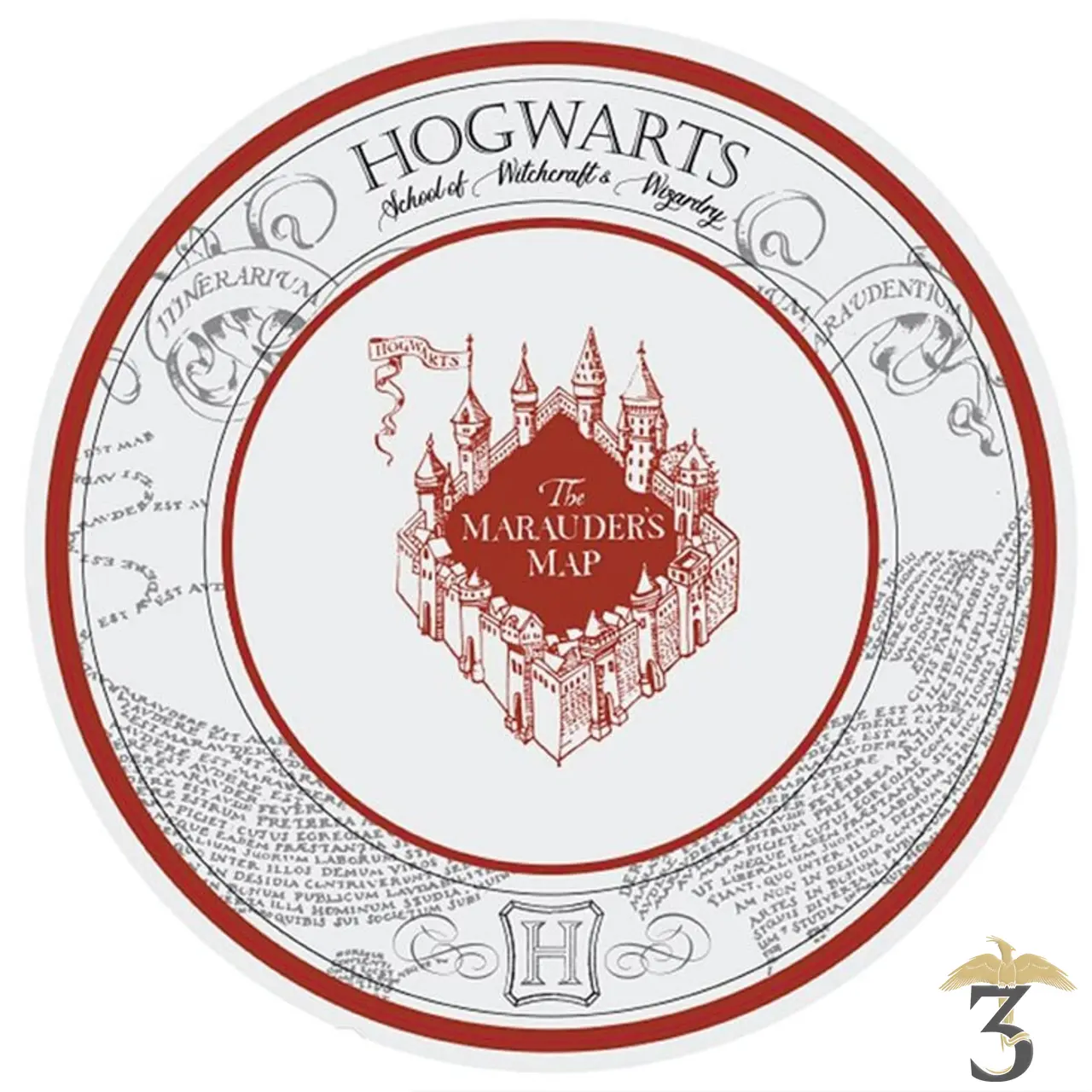 Assiette porcelaine - Les Trois Reliques, magasin Harry Potter - Photo N°1