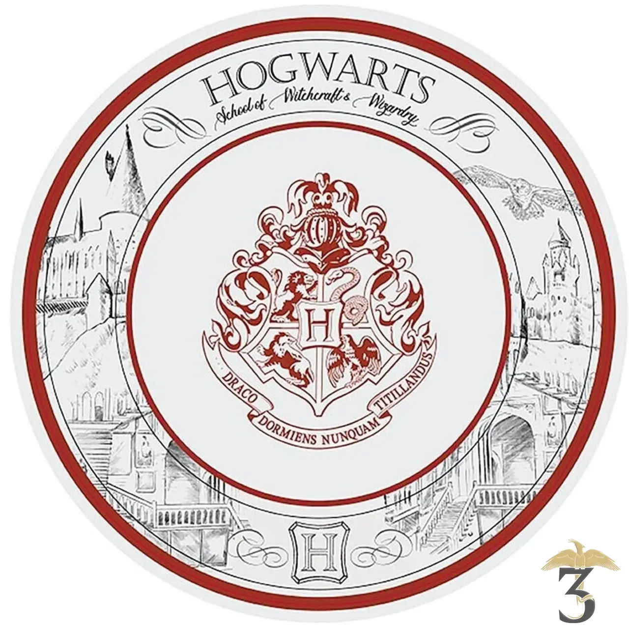 Assiette porcelaine - Les Trois Reliques, magasin Harry Potter - Photo N°2