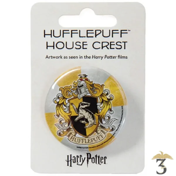 Badge - Armoiries de Poufsouffle - Les Trois Reliques, magasin Harry Potter - Photo N°1