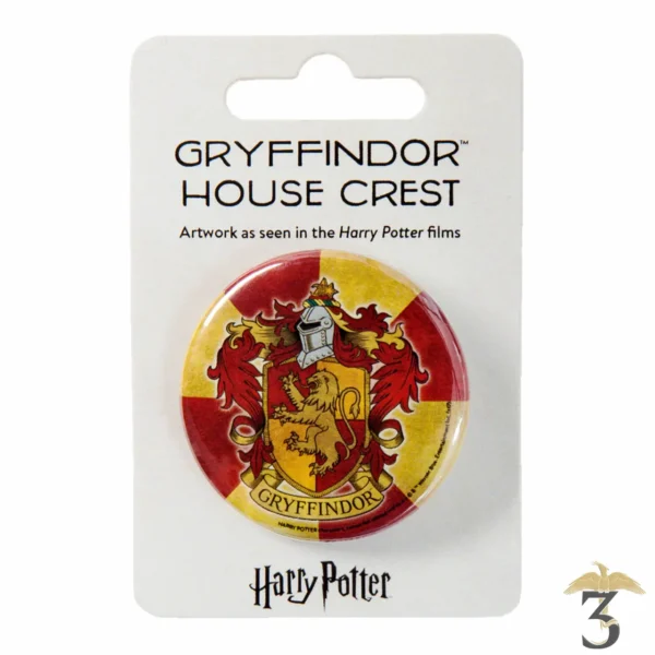 BADGE GRYFFONDOR MINALIMA - Les Trois Reliques, magasin Harry Potter - Photo N°1