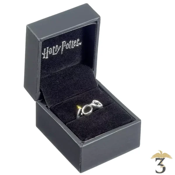 BAGUE ECLAIR LUNETTE ARGENT 925E TM – 53 A 55 - Les Trois Reliques, magasin Harry Potter - Photo N°1