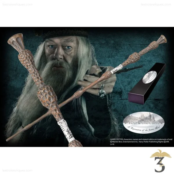 Baguette Dumbledore (collector) de sureau - Harry Potter - 3 Reliques Harry  Potter