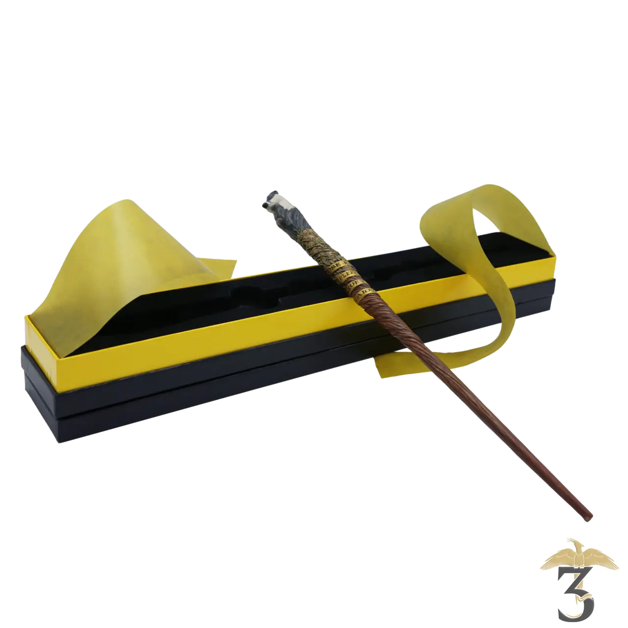Baguette mascotte poufsouffle – import uk - Les Trois Reliques, magasin Harry Potter - Photo N°1