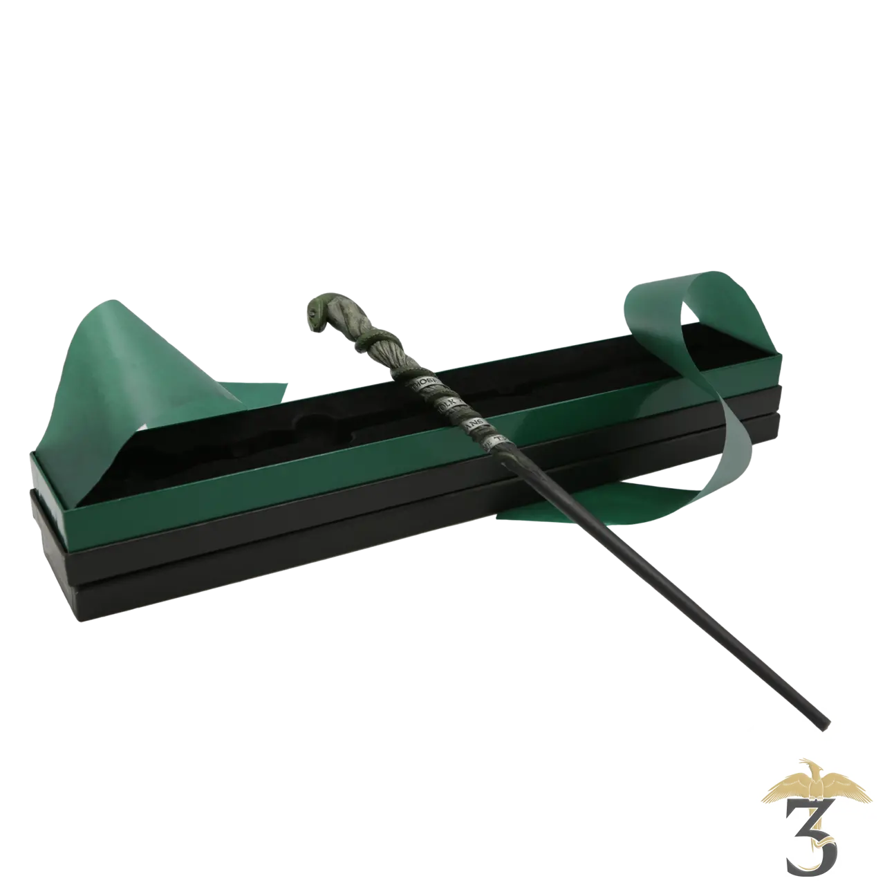 Baguette mascotte serpentard – import uk - Les Trois Reliques, magasin Harry Potter - Photo N°1