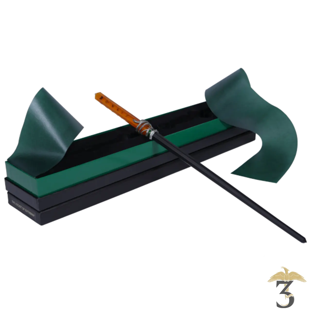 Baguette medallion serpentard – import uk - Les Trois Reliques, magasin Harry Potter - Photo N°1