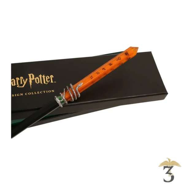 Baguette medallion serpentard – import uk - Les Trois Reliques, magasin Harry Potter - Photo N°3
