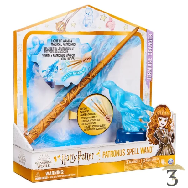 BAGUETTE + PATRONUS HERMIONE - Les Trois Reliques, magasin Harry Potter - Photo N°1