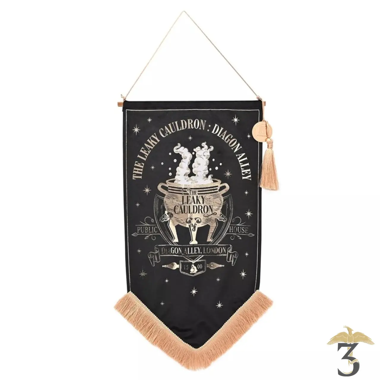 Bannière étendard chaudron baveur - Les Trois Reliques, magasin Harry Potter - Photo N°1
