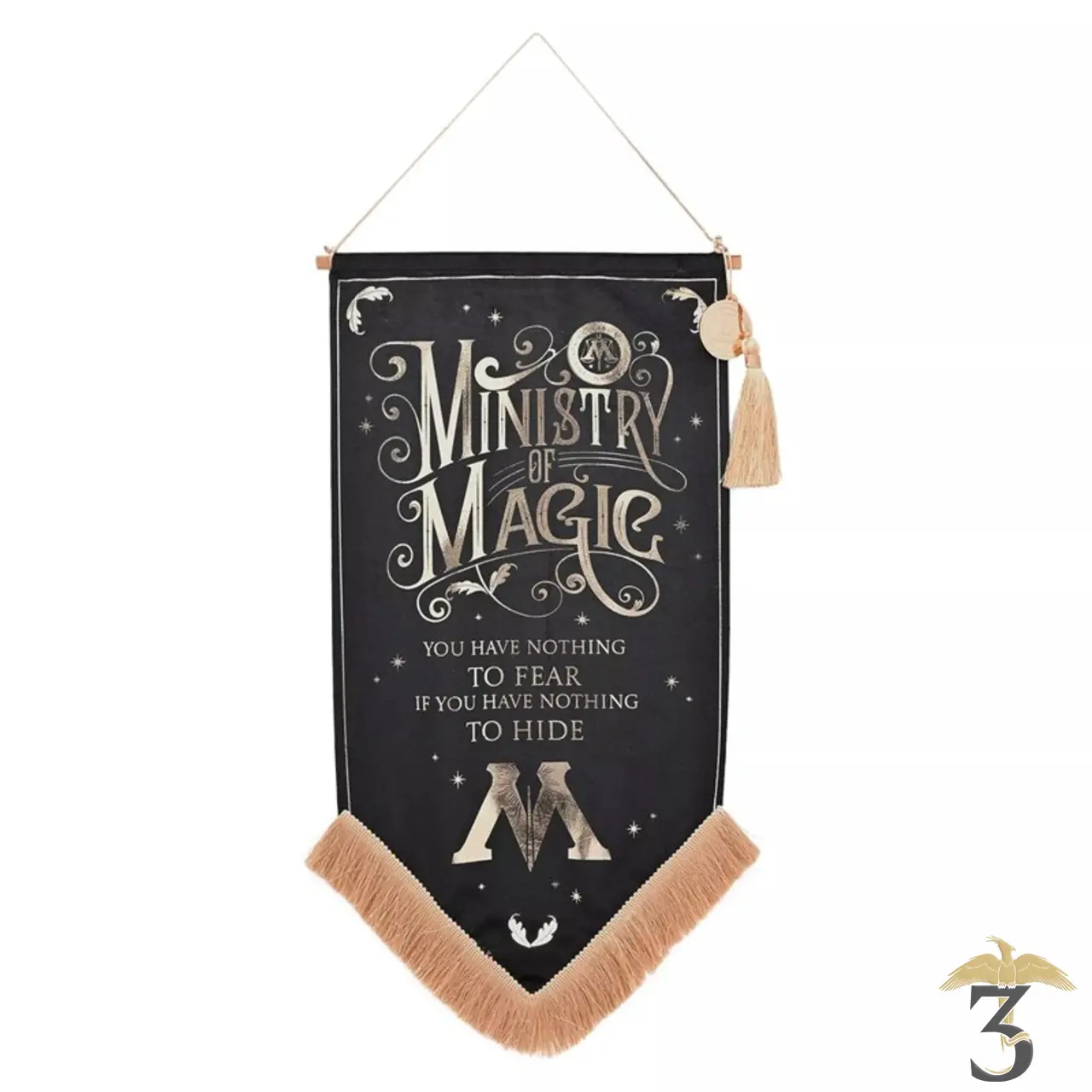 Bannière étendard ministère de la magie - Les Trois Reliques, magasin Harry Potter - Photo N°1