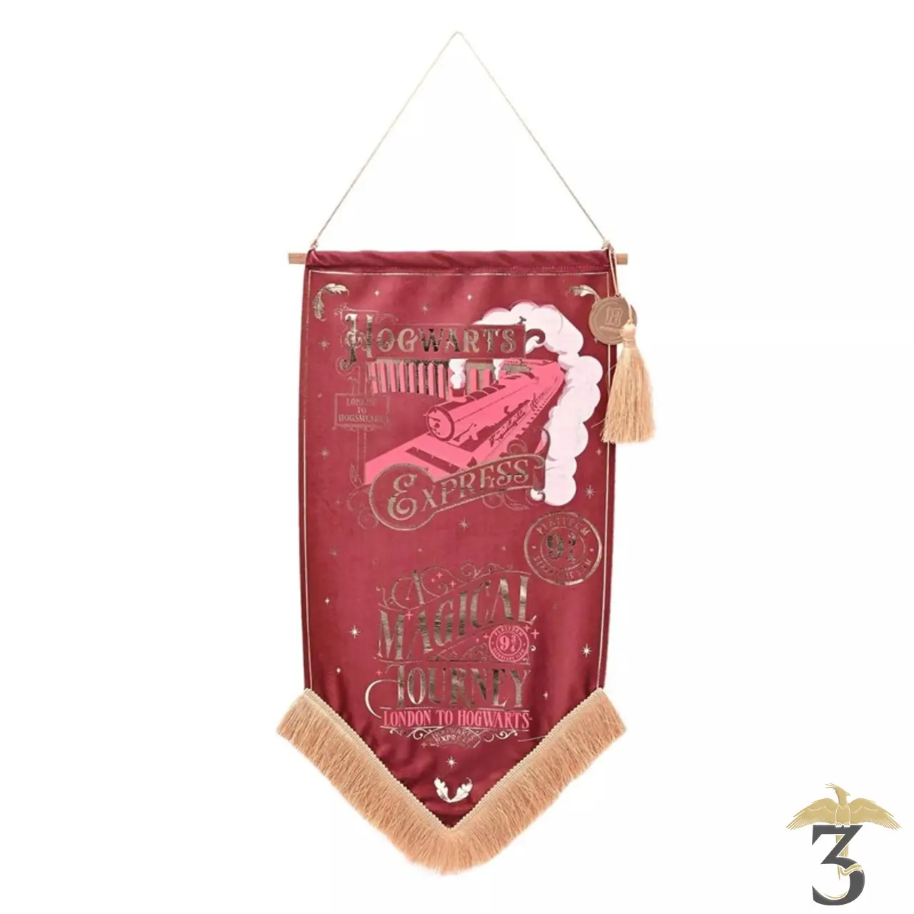Bannière étendard poudlard express - Les Trois Reliques, magasin Harry Potter - Photo N°1