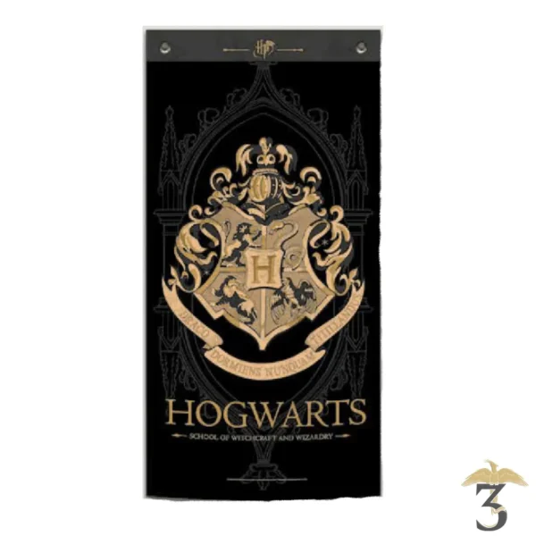 BANNIERES DECORATIVES HOGWART NOIR - Les Trois Reliques, magasin Harry Potter - Photo N°1