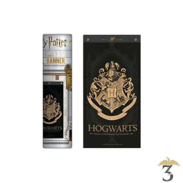 BANNIERES DECORATIVES HOGWART NOIR - Les Trois Reliques, magasin Harry Potter - Photo N°2