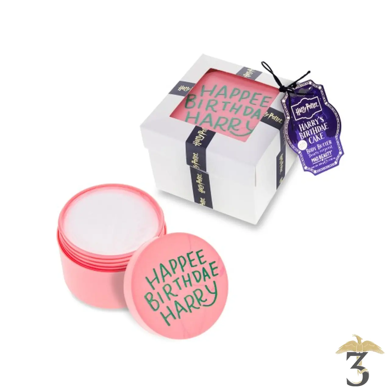 Baume corps happee birthdae – harry potter - Les Trois Reliques, magasin Harry Potter - Photo N°1