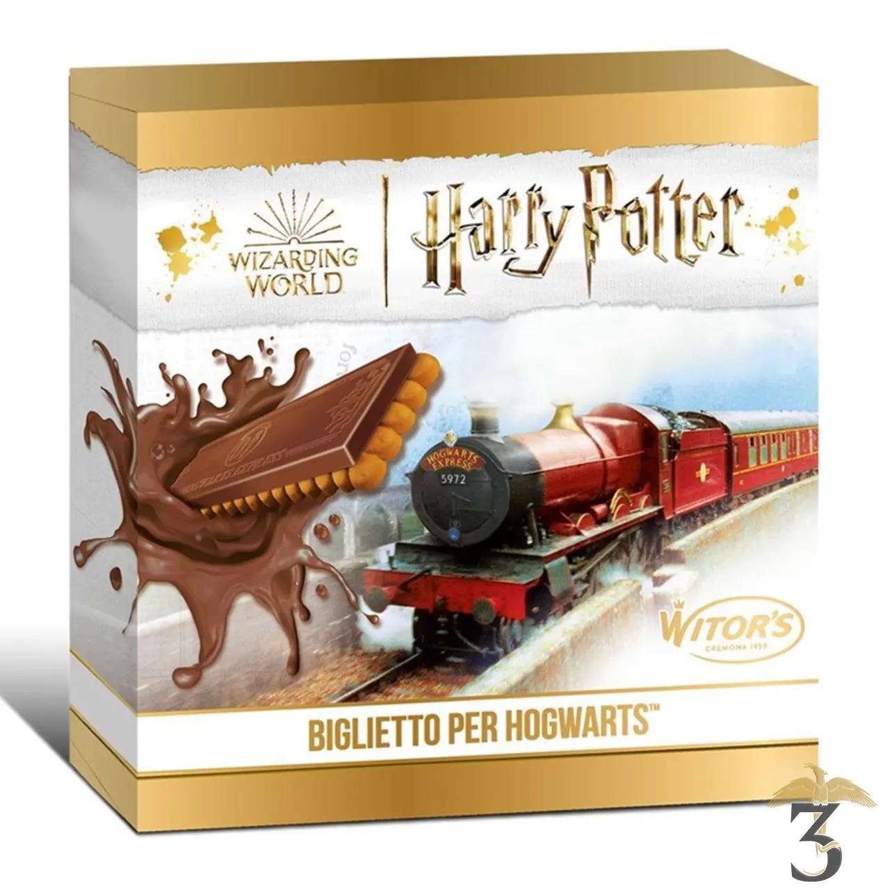 Biscuit caco chocolat au lait 126g – harry potter - Les Trois Reliques, magasin Harry Potter - Photo N°1