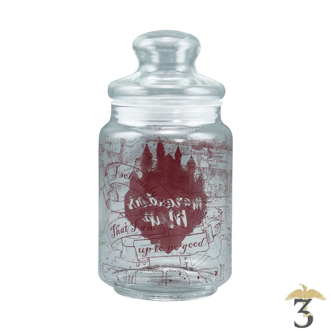 Bocal en verre carte du maraudeur 750 ml - Les Trois Reliques, magasin Harry Potter - Photo N°2