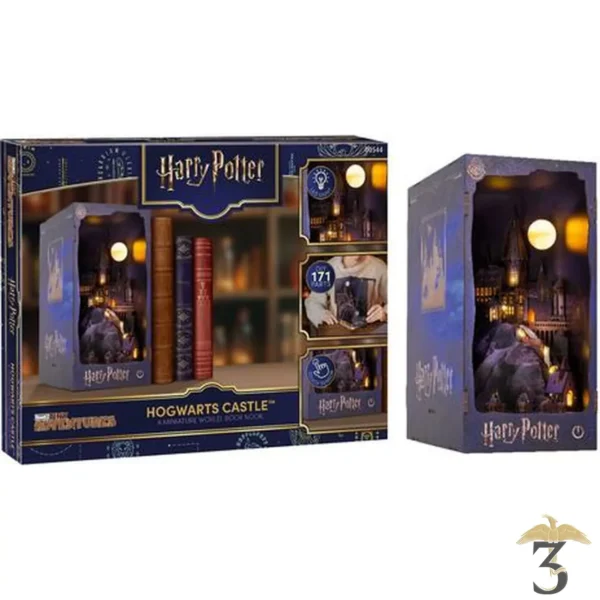 Book nook kit – chateau poudlard – 171pc + eclairage led – harry potter - Les Trois Reliques, magasin Harry Potter - Photo N°1
