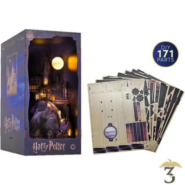 Book nook kit – chateau poudlard – 171pc + eclairage led – harry potter - Les Trois Reliques, magasin Harry Potter - Photo N°2