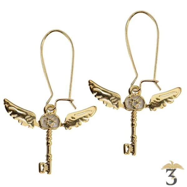 Boucles d oreilles cles volante - Les Trois Reliques, magasin Harry Potter - Photo N°1