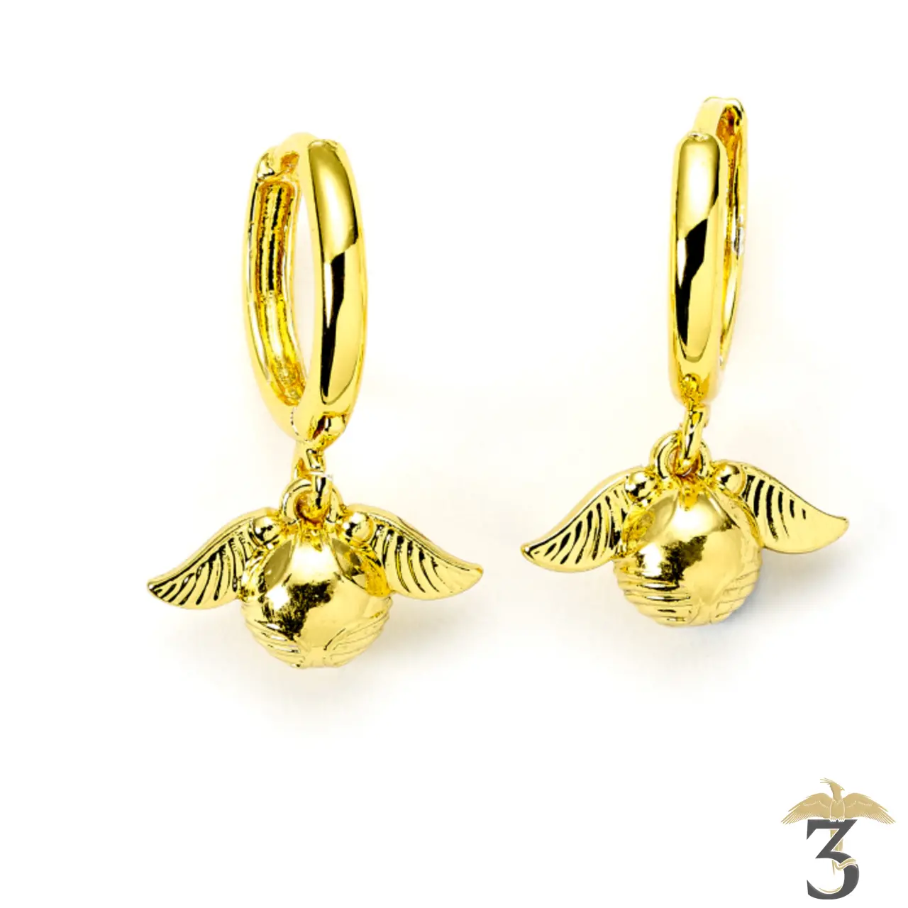 Boucles d oreilles créoles vif d or – harry potter - Les Trois Reliques, magasin Harry Potter - Photo N°1
