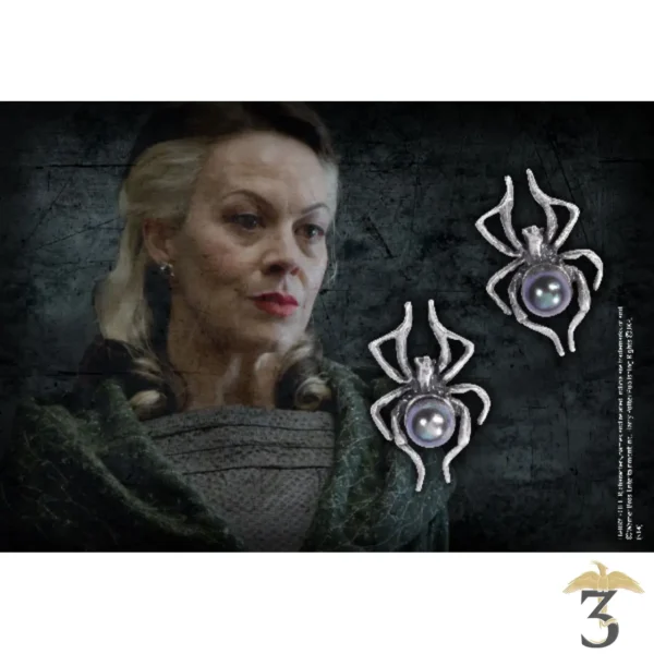 BOUCLES D OREILLES DE NARCISSA MALEFOY – ARG 925e – PERLE D EAU DOUCE - Les Trois Reliques, magasin Harry Potter - Photo N°2