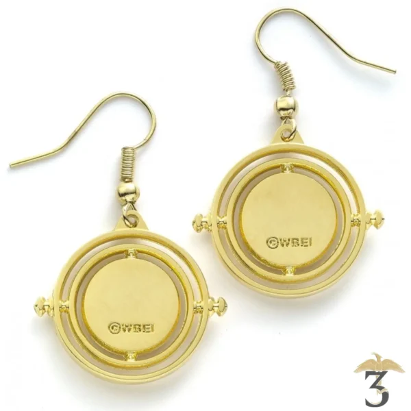 Boucles d oreilles retourneur de temps plaque or - Les Trois Reliques, magasin Harry Potter - Photo N°2