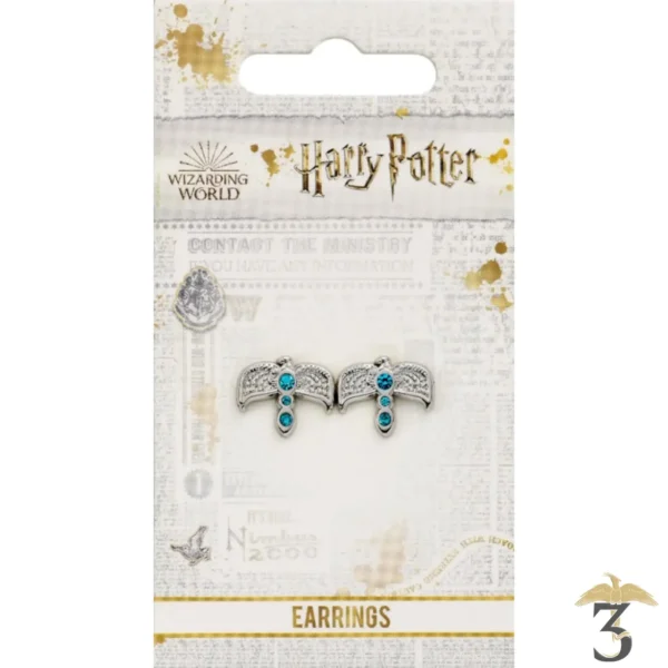 Boucles d´oreille diademe plaqué argent - Les Trois Reliques, magasin Harry Potter - Photo N°2