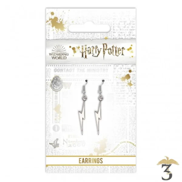 Boucles d'oreilles éclairs - Harry Potter - Les Trois Reliques, magasin Harry Potter - Photo N°2