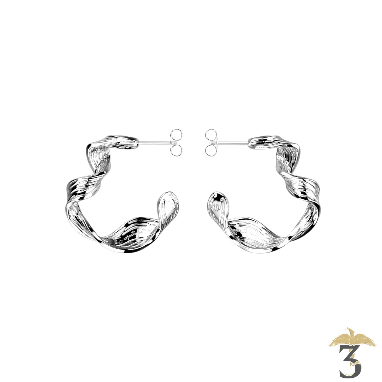 Boucles d’oreilles présage argentée – les georgettes x harry potter - Les Trois Reliques, magasin Harry Potter - Photo N°1