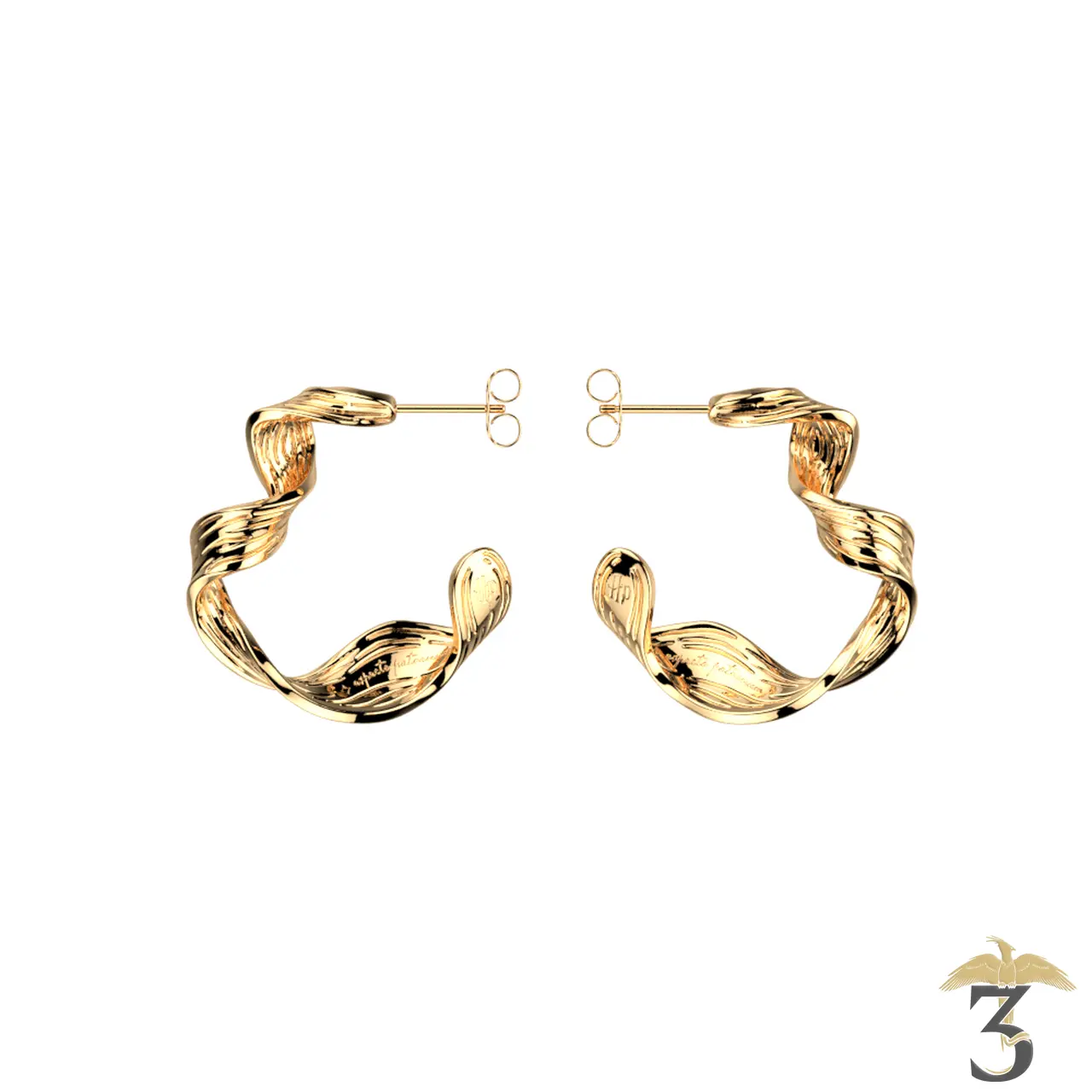 Boucles d’oreilles présage dorée – les georgettes x harry potter - Les Trois Reliques, magasin Harry Potter - Photo N°1